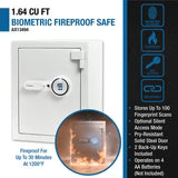 Barska 1.64 Cu. Ft. Biometric Fireproof Security Safe (AX13494)