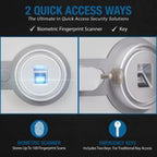 Barska 4.48 Cu. Ft. Biometric Fireproof Security Safe (AX13496)