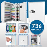 Barska 736-Key Capacity Keypad Wall Key Safe (AX13500)