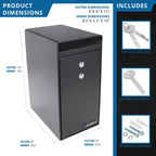 Barska 0.27 Cu. ft Dual Key Depository Safe | AX13558