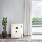Barska Keypad Fireproof Jewelry Safe – Satin White (AX13614)