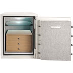 Barska Keypad Fireproof Jewelry Safe – Satin White (AX13614)