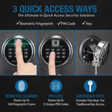 Barska 2.02 Cu. Ft. Biometric Keypad Fire Resistant Safe (AX13744)