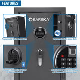 Barska 2.02 Cu. Ft. Biometric Keypad Fire Resistant Safe (AX13744)