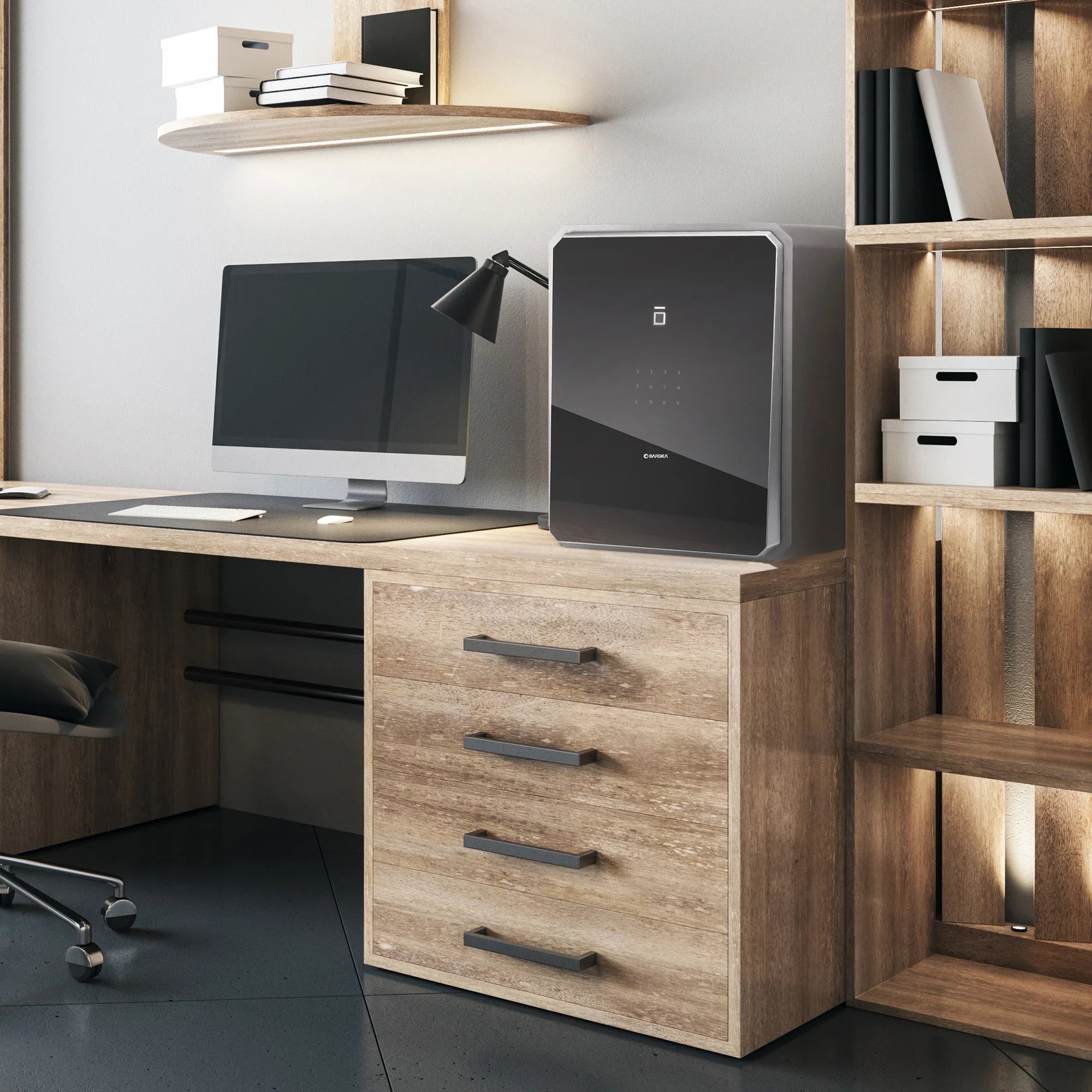 Barska 1.5 Cu. ft Touchscreen Biometric Keypad Security Safe | AX13936