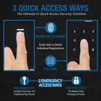 Barska 1.5 Cu. ft Touchscreen Biometric Keypad Security Safe | AX13936