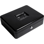 Barska Cash Box with Three Compartments and Coin Tray with Key Lock | CB11790