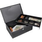 Barska Cash Box with Six Compartment Tray with Key Lock | CB11792