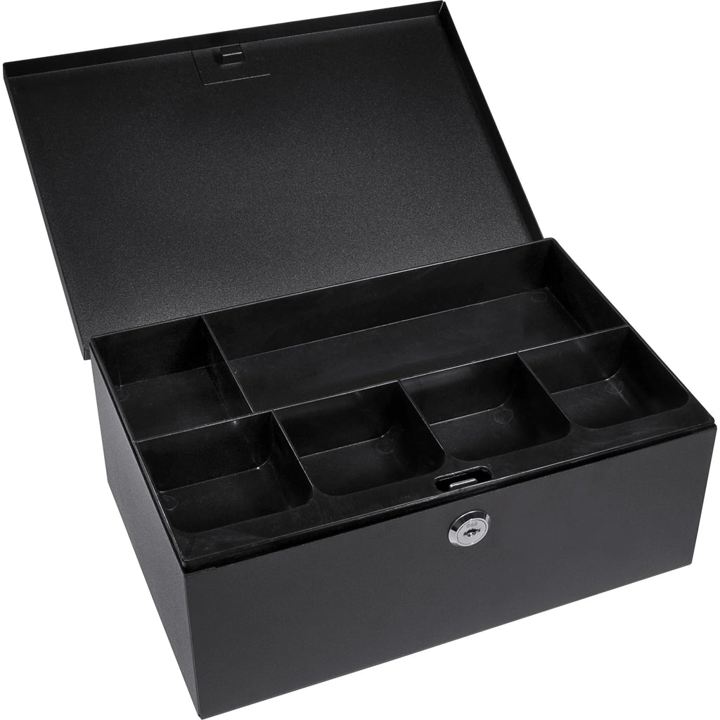 Barska Cash Box with Six Compartment Tray with Key Lock | CB11792
