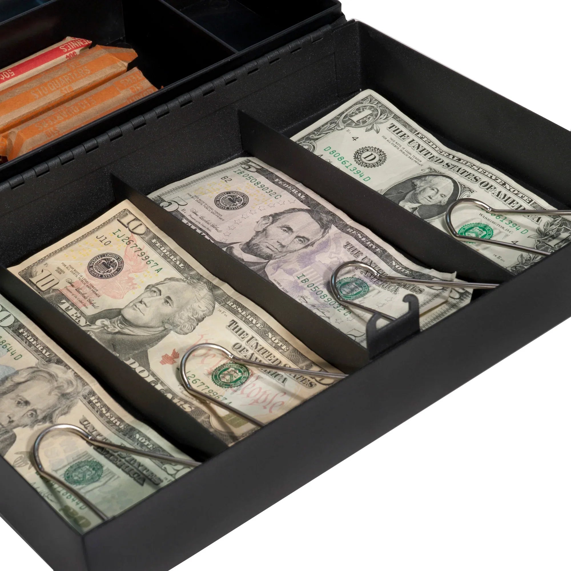 Barska Fold Out Cash Box with Six Compartment Tray and Bill Holder with Combination Lock | CB11794