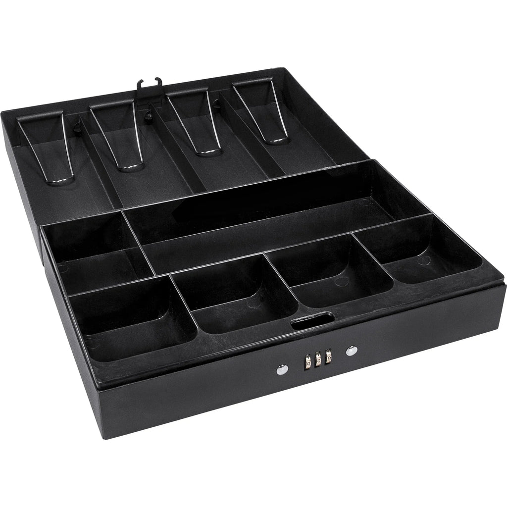 Barska Fold Out Cash Box with Six Compartment Tray and Bill Holder with Combination Lock | CB11794