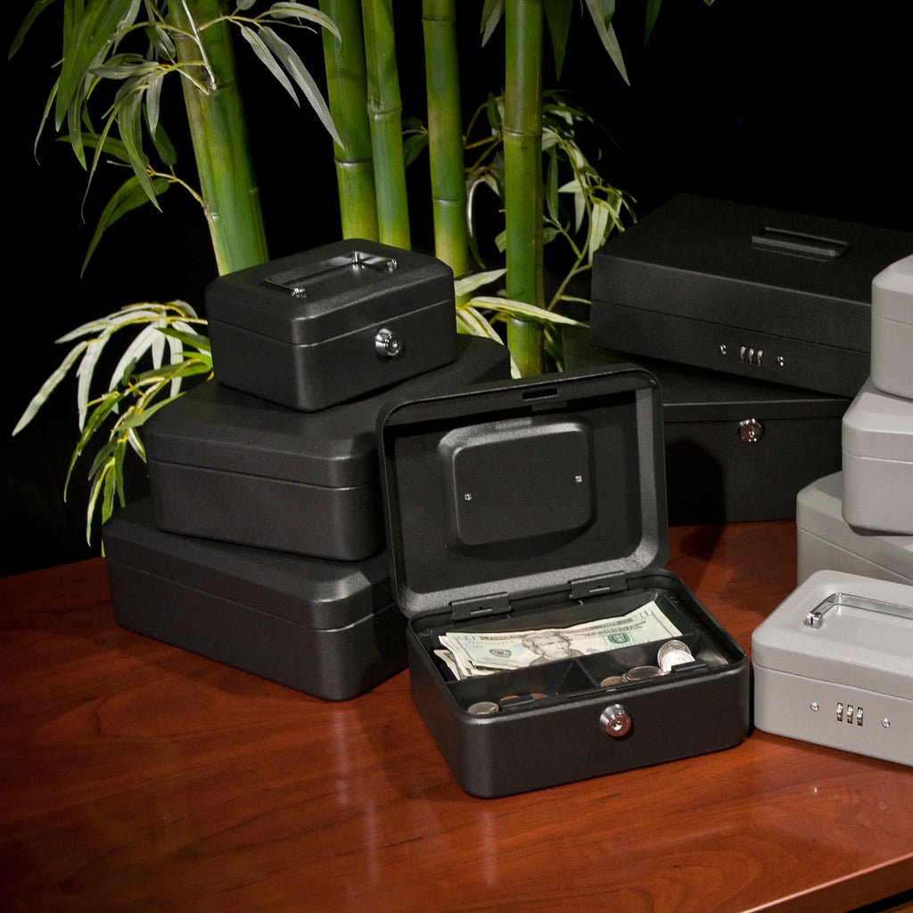 Barska Extra Small 6" Cash Box with Key Lock | CB11828