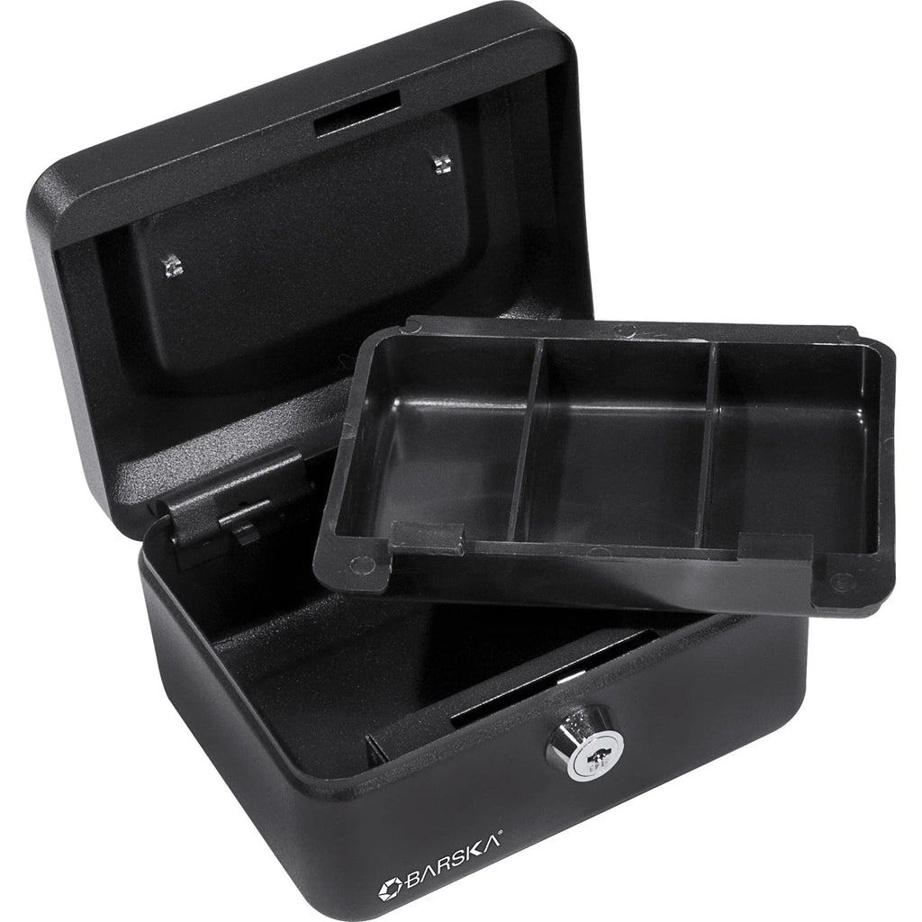 Barska Extra Small 6" Cash Box with Key Lock | CB11828