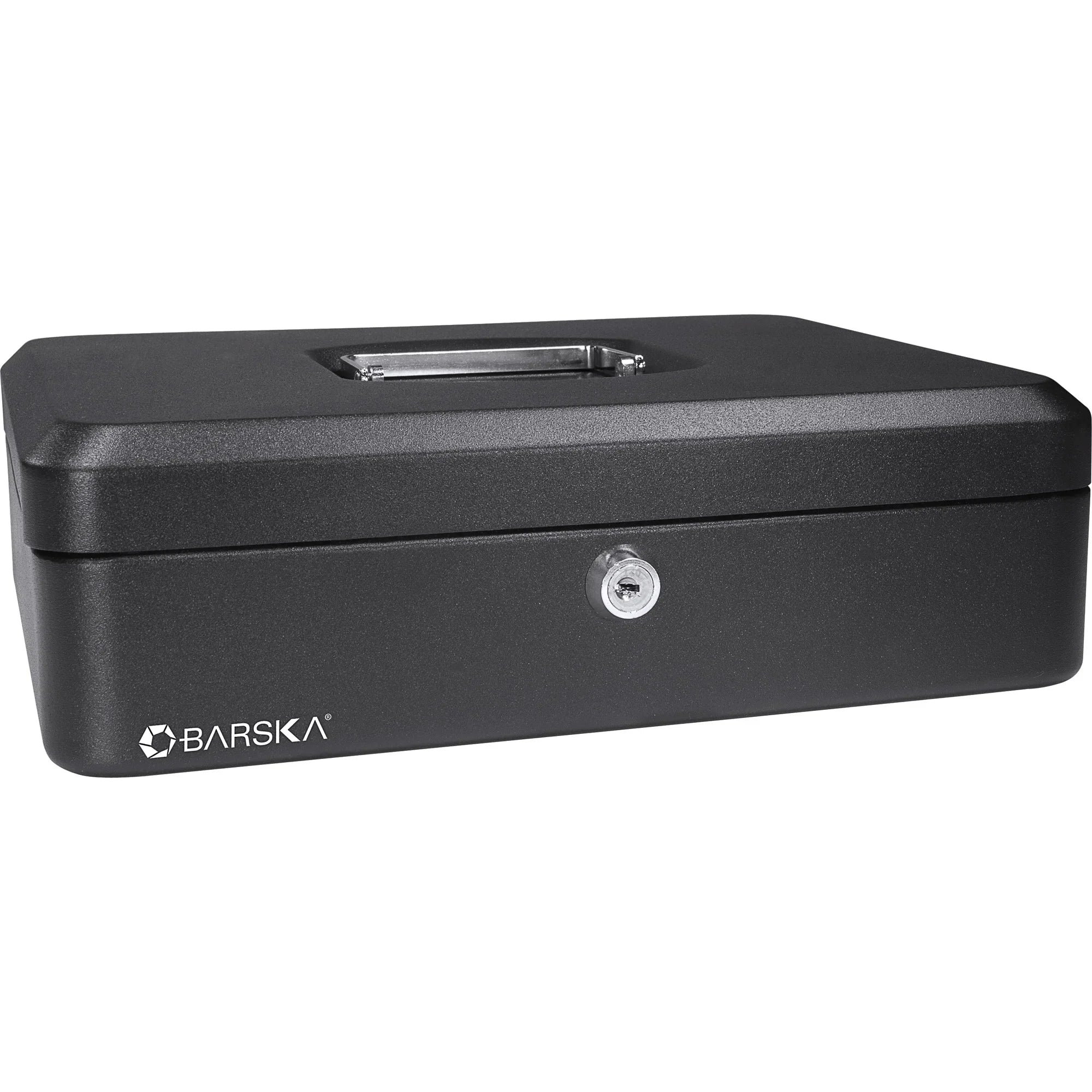Barska Large 12" Cash Box with Key Lock | CB11834