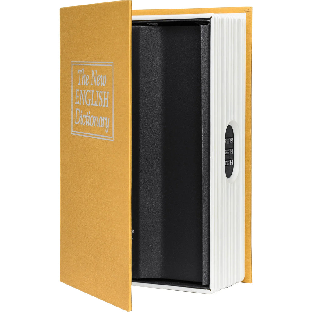 Barska Dictionary Book Lock Box with Combination Lock, Brown | CB11990