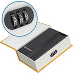 Barska Dictionary Book Lock Box with Combination Lock, Brown | CB11990