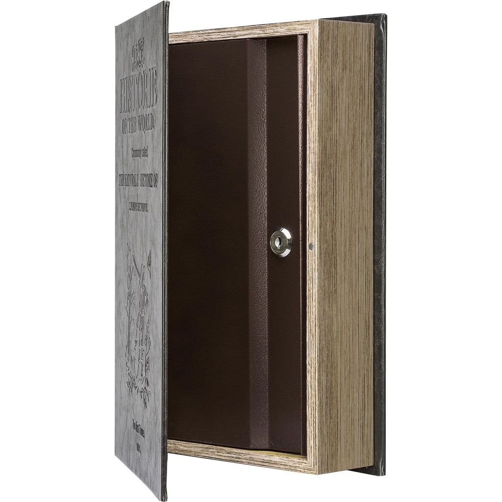 Barska Large Antique Book Lock Box with Key Lock | CB11992
