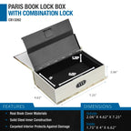Barska Paris Book Lock Box with Combination Lock | CB12362
