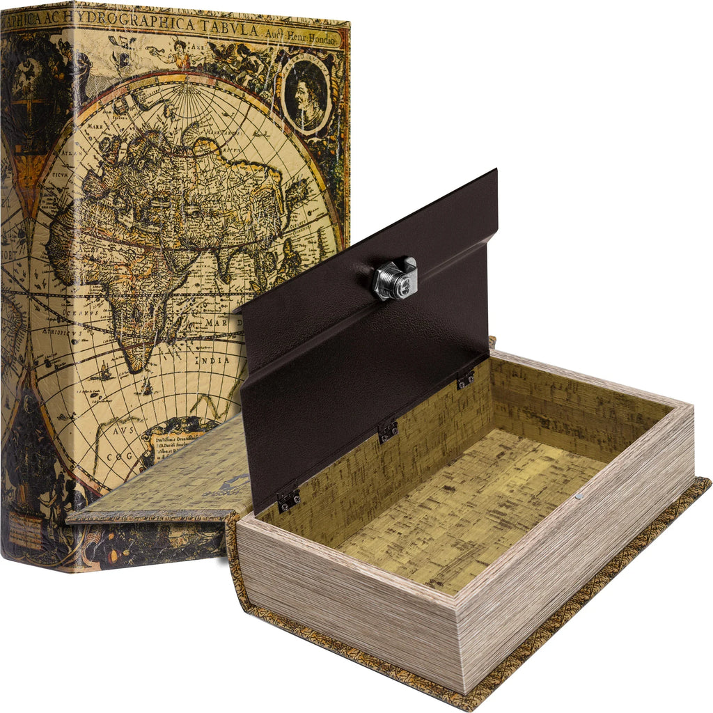 Barska Antique Map Book Lock Box | CB12480