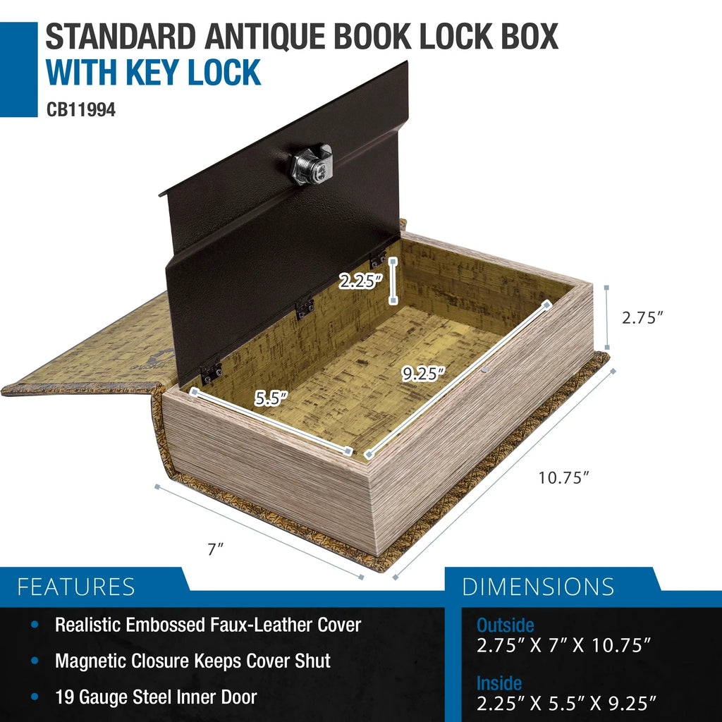 Barska Antique Map Book Lock Box | CB12480