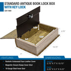 Barska Antique Map Book Lock Box | CB12480