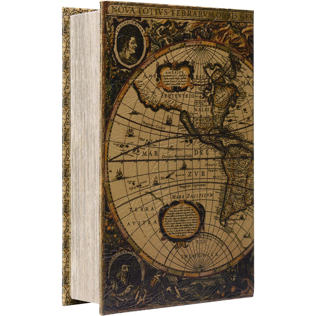 Barska Antique Map Book Lock Box | CB12480