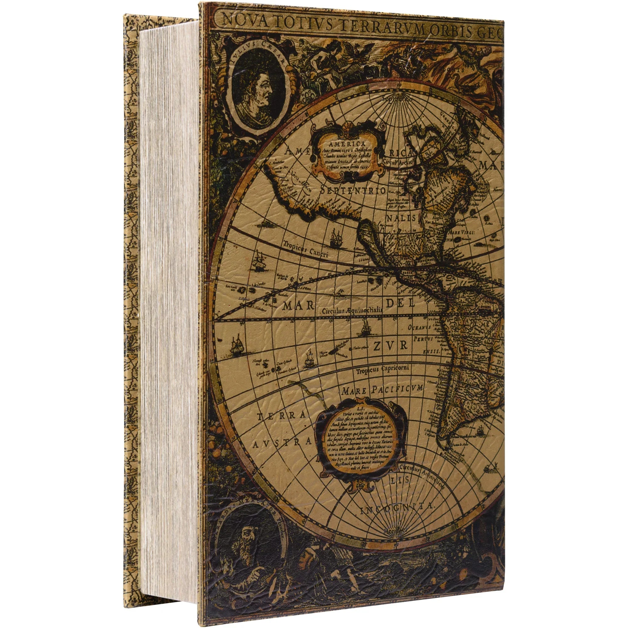 Barska Antique Map Book Lock Box | CB12480