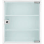 Barska Standard Medical Cabinet with Frosted Glass Door | CB12822
