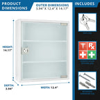 Barska Standard Medical Cabinet with Frosted Glass Door | CB12822