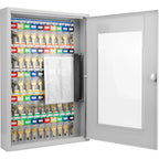 Barska 50 Capacity Adjustable Key Cabinet with Glass Door | CB12950