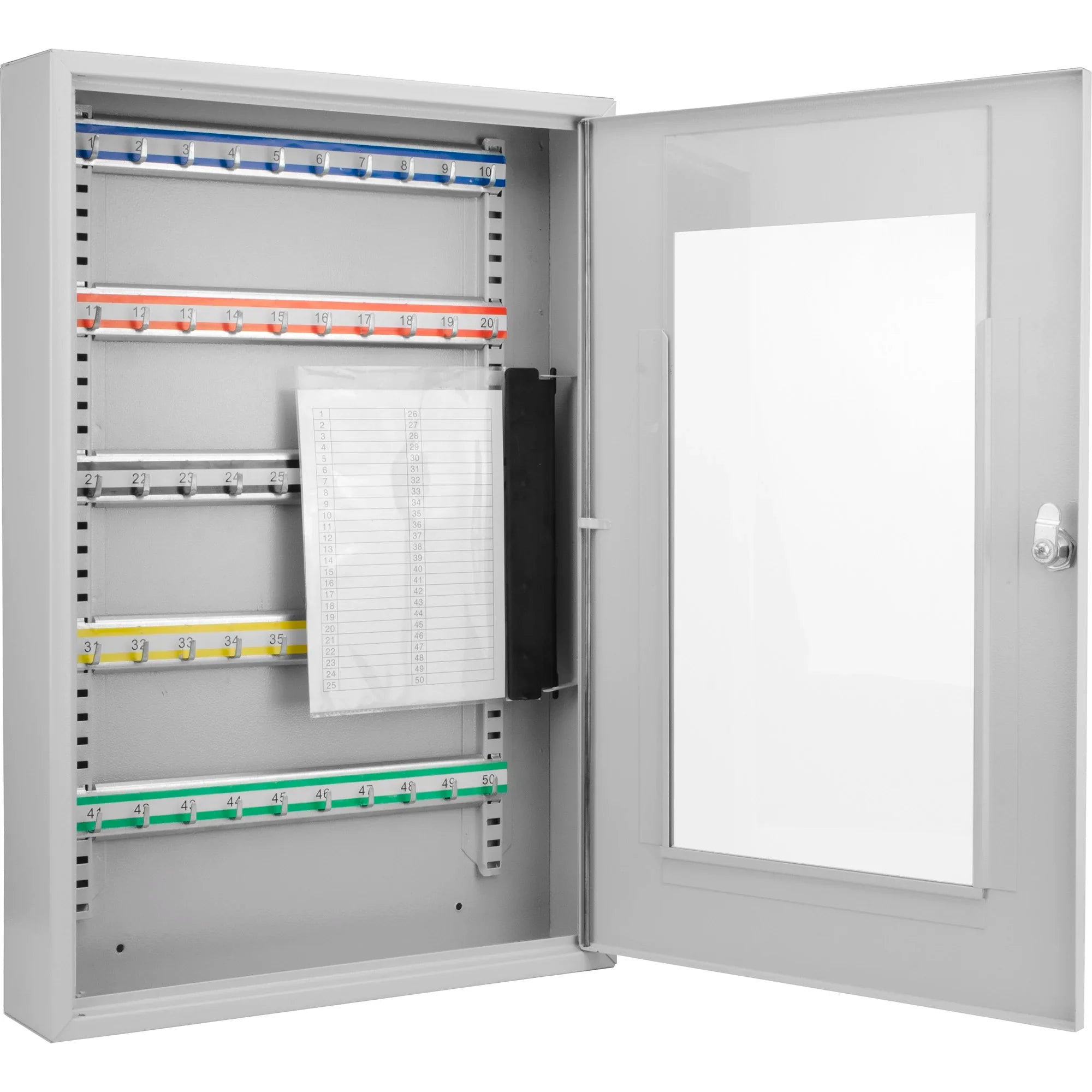 Barska 50 Capacity Adjustable Key Cabinet with Glass Door | CB12950
