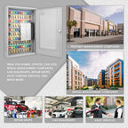 Barska 50 Capacity Adjustable Key Cabinet with Glass Door | CB12950