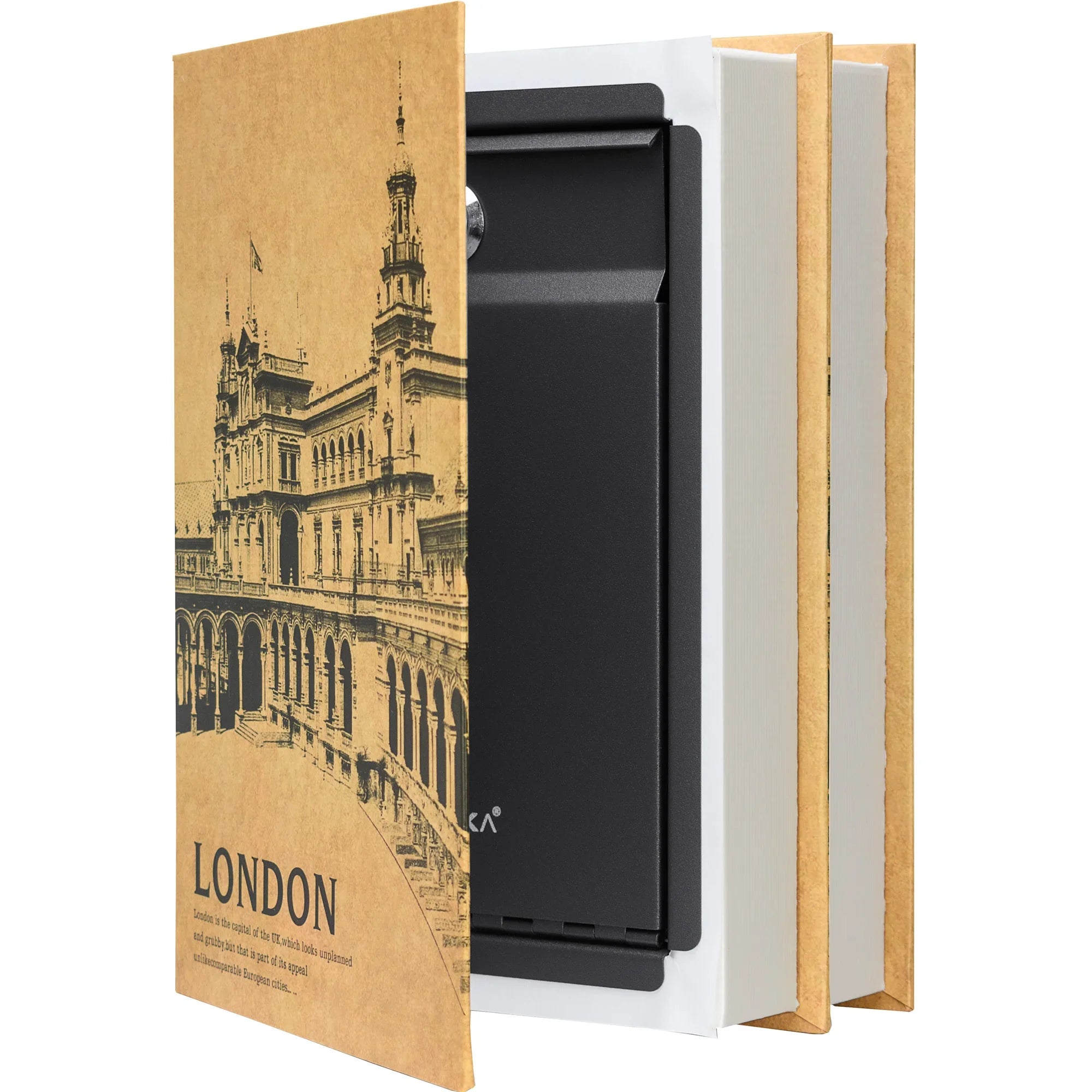 Barska Paris & London Series Dual Book Lock Boxes with Key Lock | CB12470, CB13056, CB13058