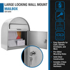Barska Large Locking Wall Mount Mailbox | CB13254