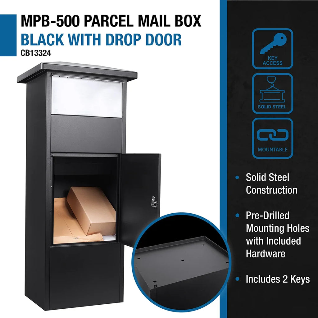 Locking Ups Box Barska MPB-500 Single Compartment Locking Parcel Box | CB13324 ...