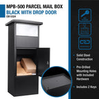 Barska MPB-500 Single Compartment Locking Parcel Box | CB13324