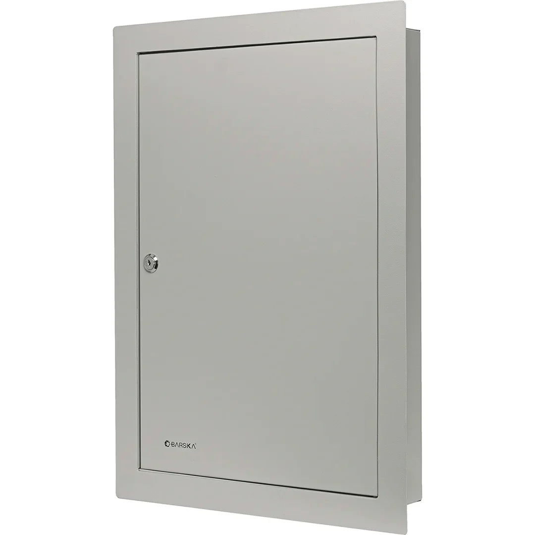 Barska 100 Capacity Adjustable In-Wall Key Cabinet, Grey | CB13534