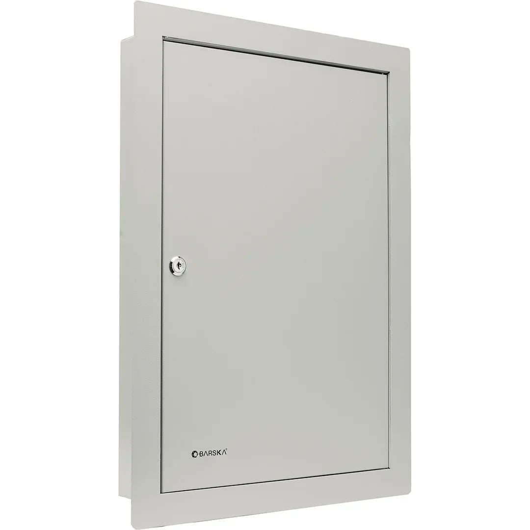 Barska 100 Capacity Adjustable In-Wall Key Cabinet, Grey | CB13534