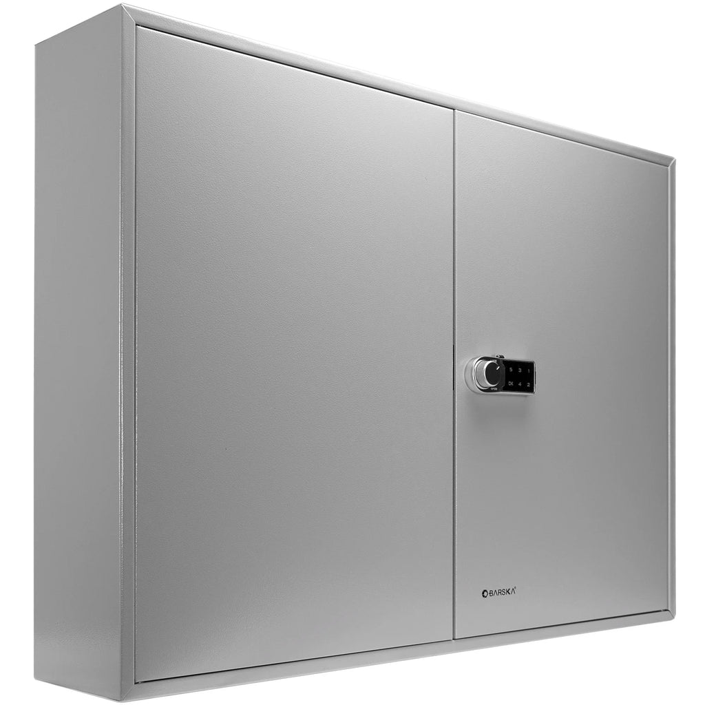 Barska 400 Capacity Adjustable Key Cabinet Digital Keypad Wall Safe | CB13604