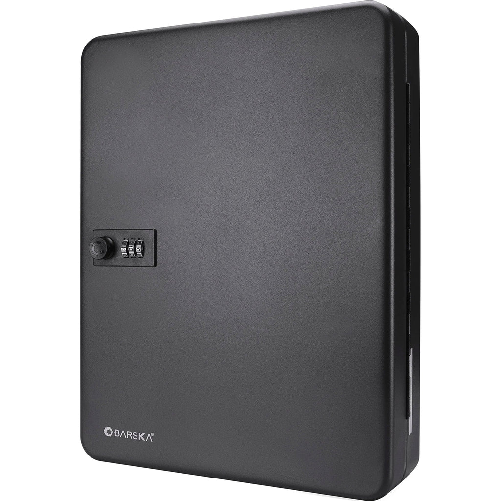 Barska 48 Capacity Adjustable Key Cabinet with Combination Lock, Black | CB13606