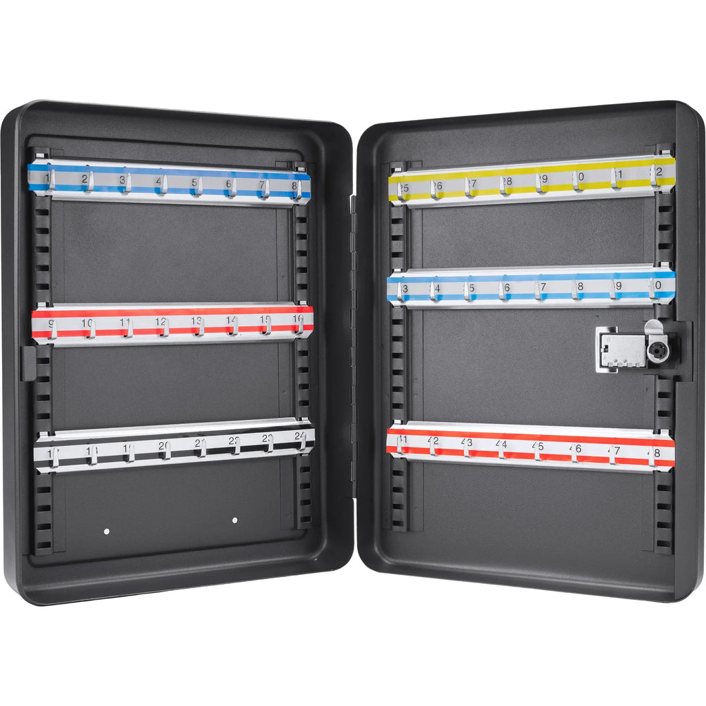 Barska 48 Capacity Adjustable Key Cabinet with Combination Lock, Black | CB13606