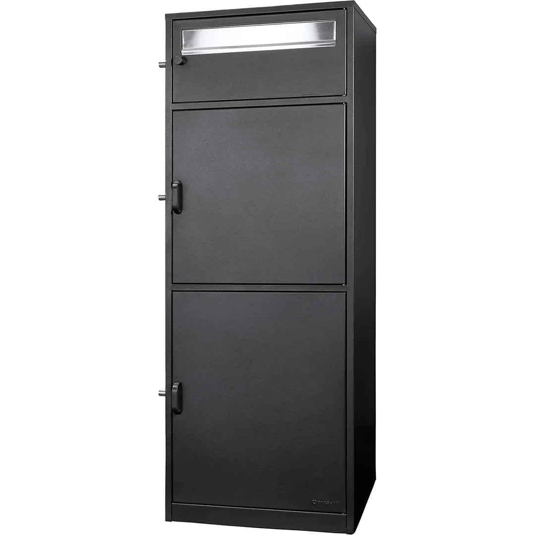 Barska MPCB-100 Three Compartment Locking Mail and Parcel Box with Package Compartments | CB13610