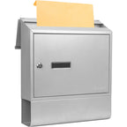 Barska Contemporary Locking Wall Mount Mailbox with Newspaper Bucket | CB13698