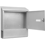 Barska Contemporary Locking Wall Mount Mailbox with Newspaper Bucket | CB13698
