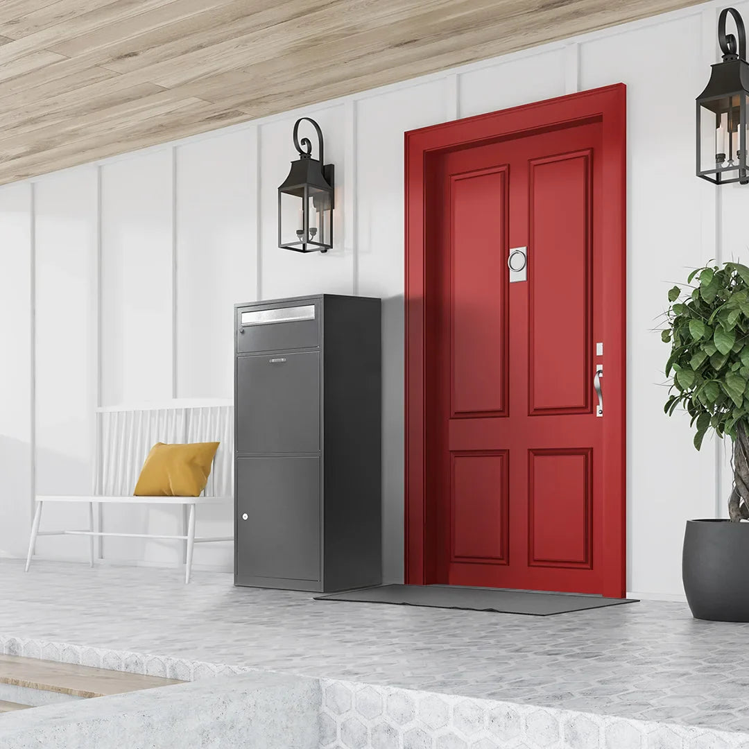 Barska MPB-700 Dual Compartment Locking Mail and Parcel Box | CB13704