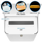 Barska Wall-Mount Top Opening Mail Drop Box | CB14074