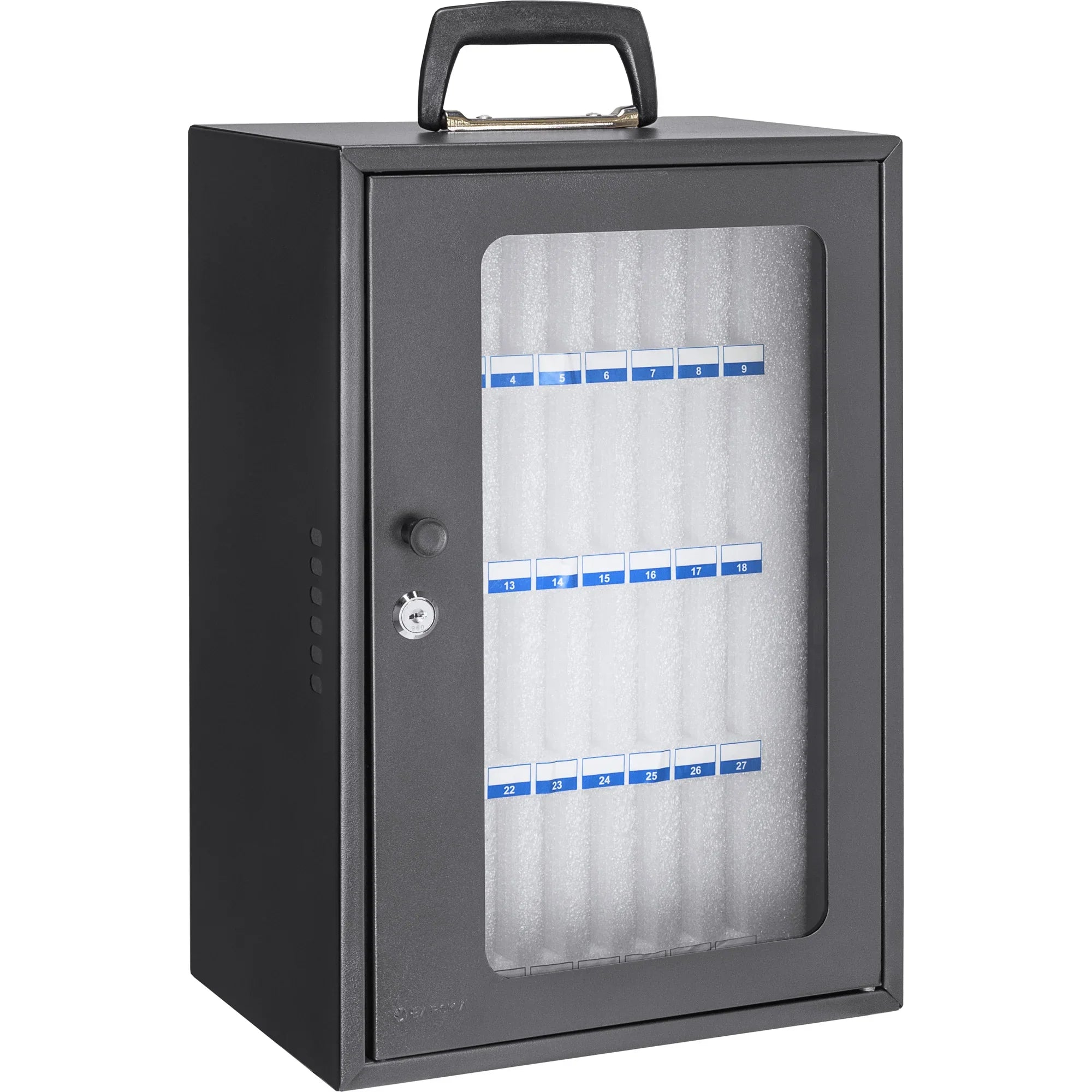 Barska 36 Capacity Smartphone Lock Box with Key Lock & Carry Handle | CB14104