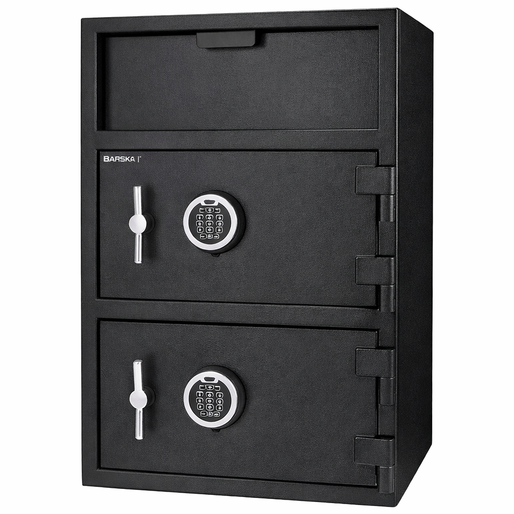 Barska 1.6/2 Cu. Ft. Dual Compartment Digital Keypad Depository Safe (AX13312)