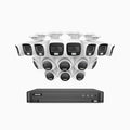 Annke ADLK800 - 4K 16 Channel Dual Light Wired CCTV Security System with 8 Bullet & 8 Turret Cameras, Color & IR Night Vision, 3840x2160@20fps, F/1.6 Super Aperture, 4-In-1 Output Signal, IP67