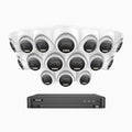 Annke ADLK800 - 4K 16 Channel 16 Dual Light Wired CCTV Security System, Color & IR Night Vision, 3840x2160@20fps, f/1.6 Super Aperture, 4-in-1 Output Signal, IP67